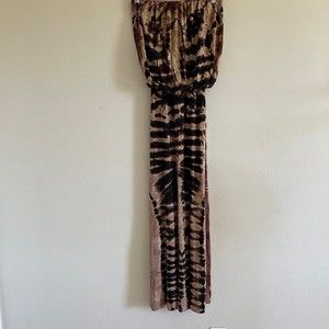 GO couture women’s strapless tie dye dress size medium